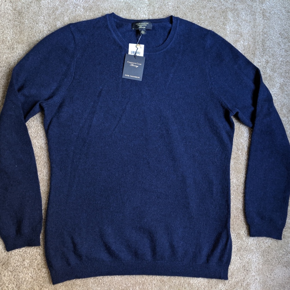 Charter Club Luxury cashmere crew neck sweater